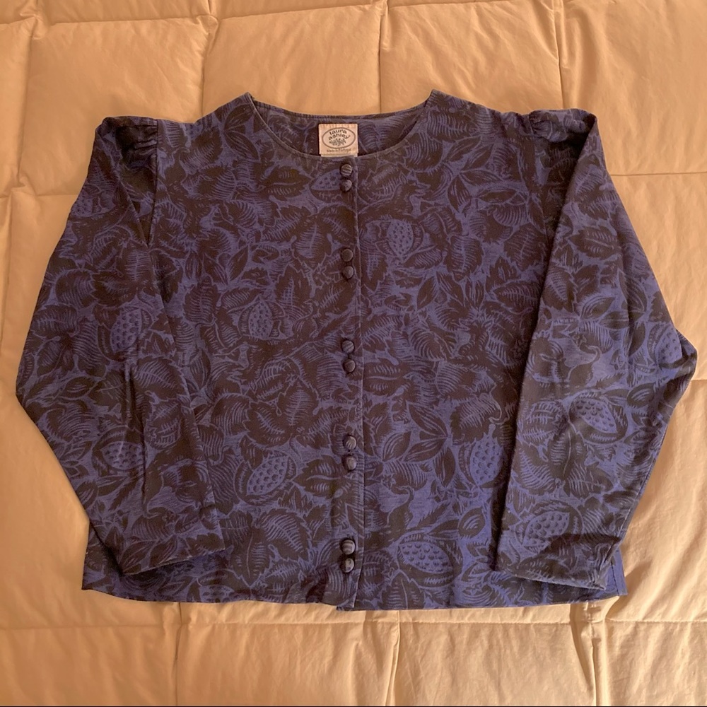 Laura Ashley Set blouse jacket skirt
